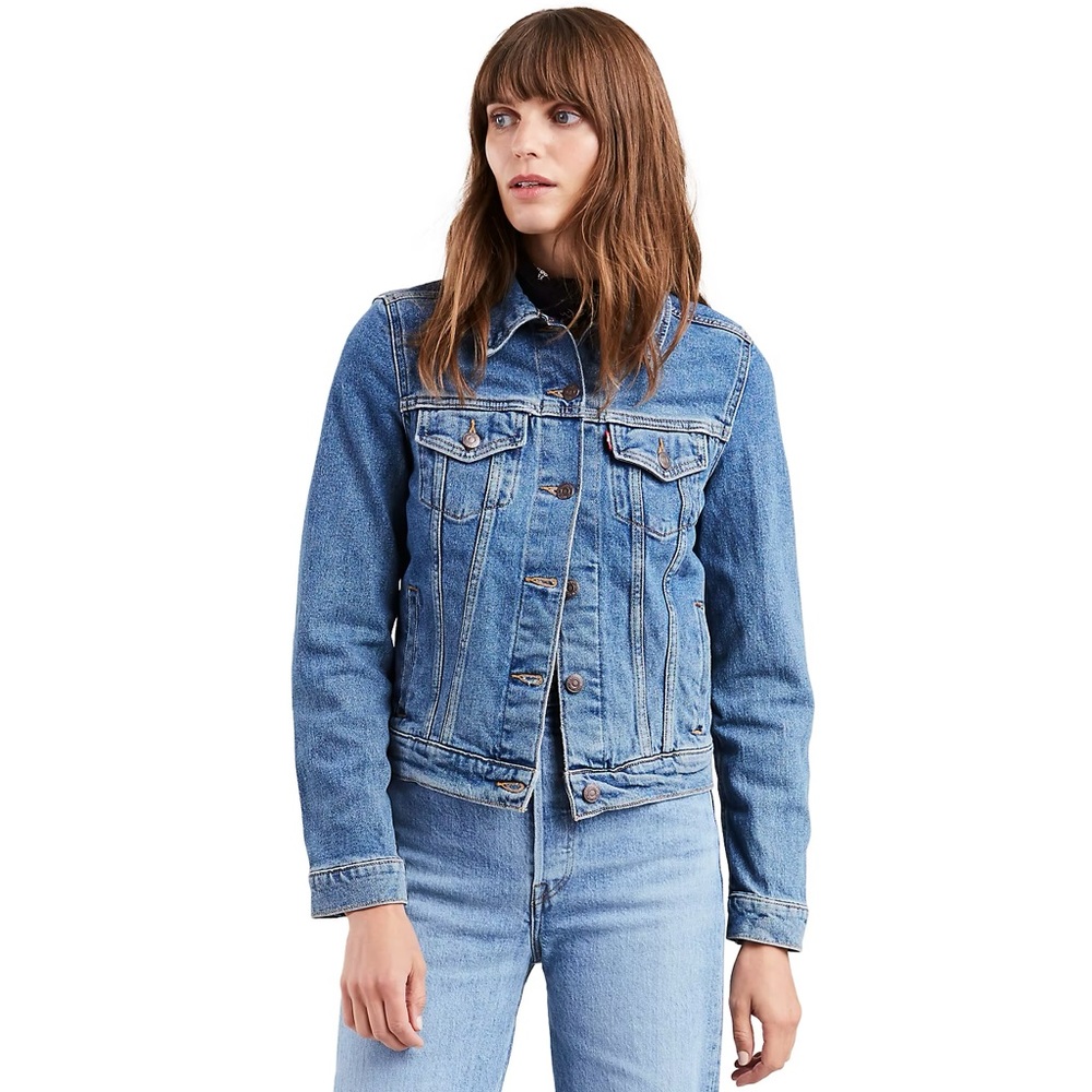 Levi’s Denim Trucker Jacket Medium Wash Sz XS